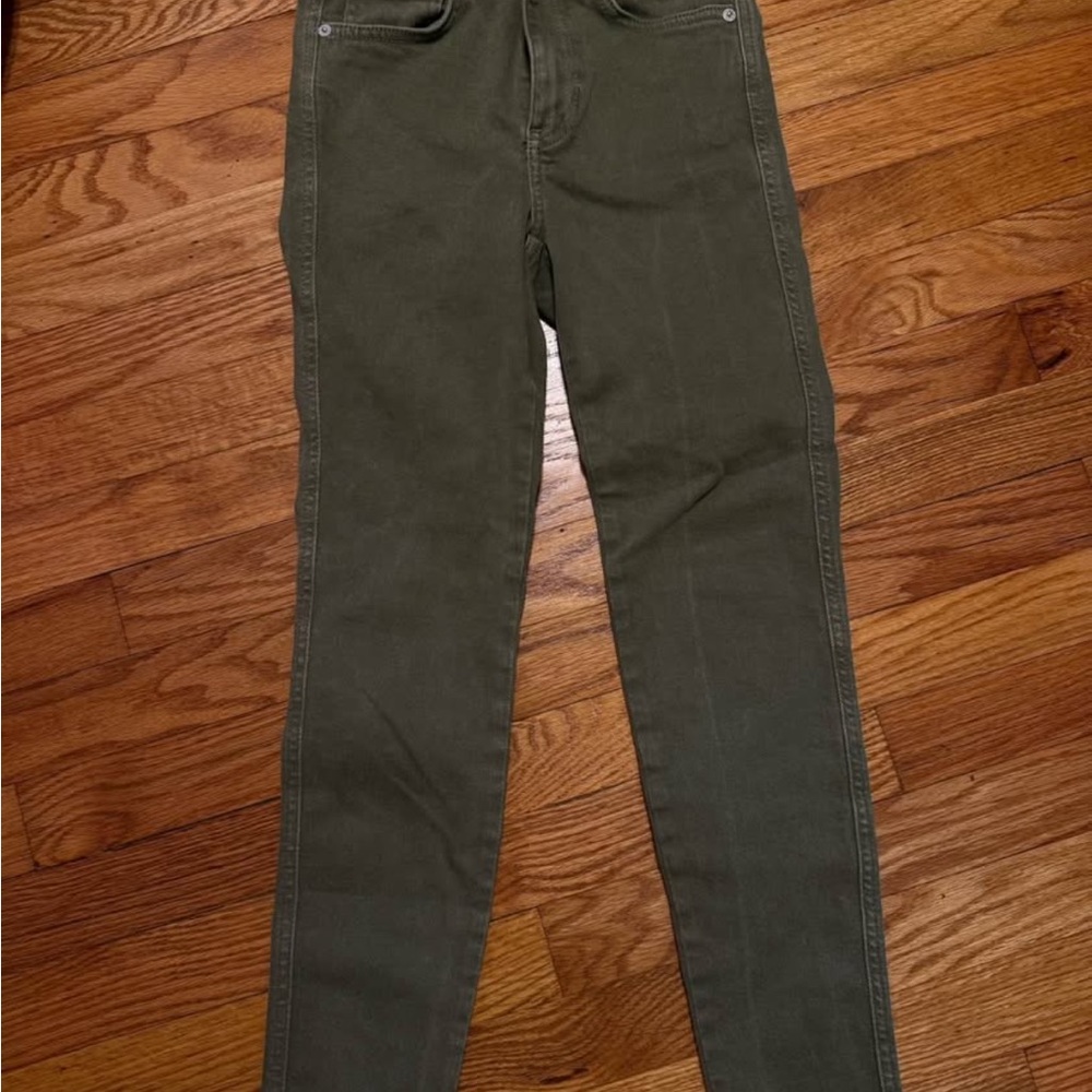We The Free Olive Green Women Jeans